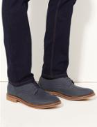 Marks & Spencer Leather Lace-up Derby Shoes Navy
