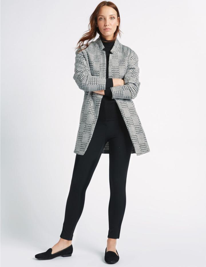 Marks & Spencer Textured Jacket Black Mix