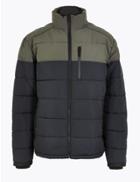 Marks & Spencer Quilted Jacket With Stormwear&trade; Black Mix