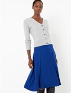Marks & Spencer Slip Midi Skirt Rich Blue