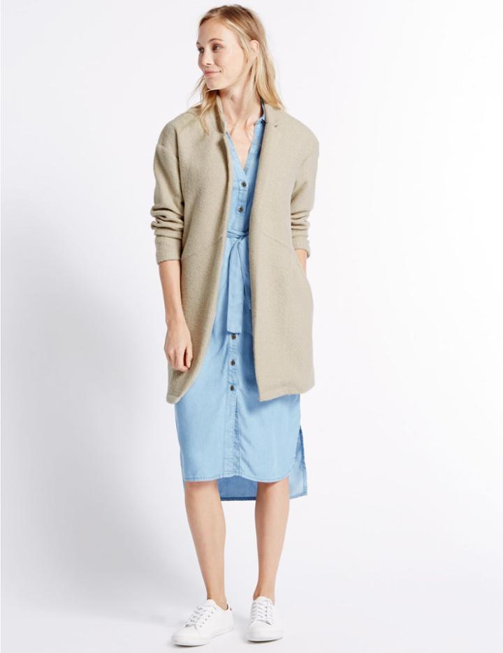 Marks & Spencer Textured Jacket Camel
