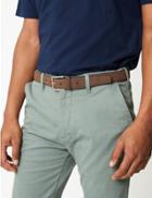 Marks & Spencer Faux Suede Casual Belt Dark Brown