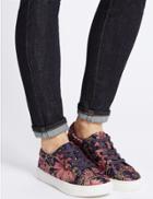Marks & Spencer Floral Print Trainers Multi