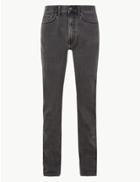 Marks & Spencer Tapered Fit Stretch Jeans With Stormwear&trade; Grey