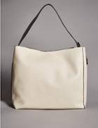 Marks & Spencer Leather Sofia Bucket Hobo Bag Cream Mix