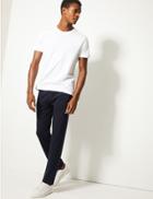 Marks & Spencer Slim Fit Cotton Rich Joggers Navy