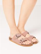 Marks & Spencer Leather Two Strap Sandals Pink