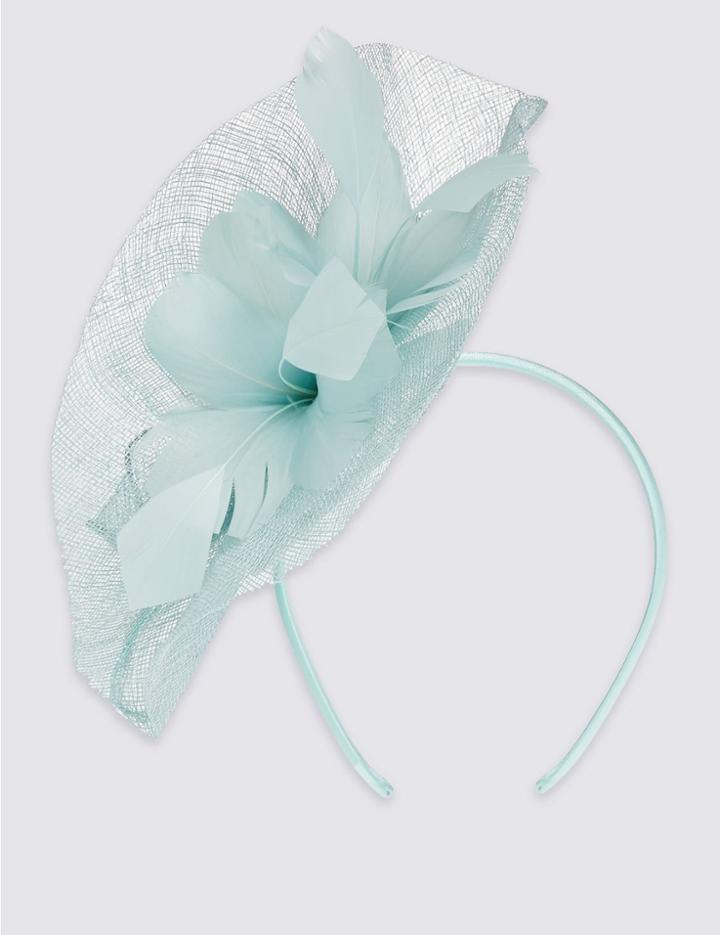 Marks & Spencer Shell Fascinator Duck Egg