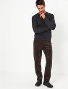 Marks & Spencer Cotton Rich Stretch Cords Brown