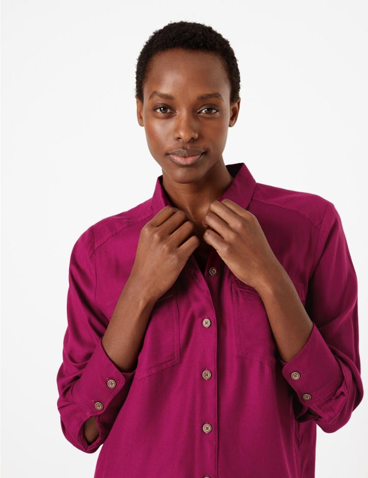 Marks & Spencer Pocket Detail Relaxed Fit Shirt