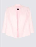 Marks & Spencer Curve Textured Blazer Pale Pink