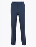 Marks & Spencer Regular Fit Trousers With Stretch Indigo