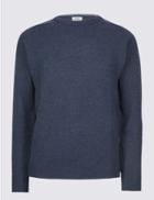 Marks & Spencer Pure Lambswool Jumper Denim