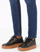 Marks & Spencer Lace Up Fastening Hiker Trainers Black