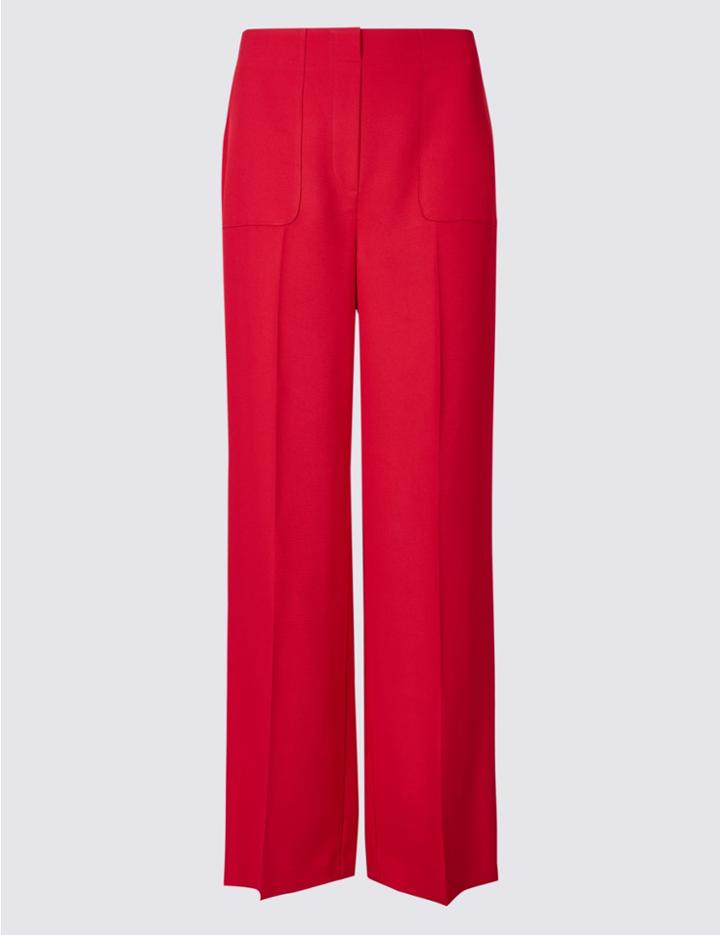 Marks & Spencer Wide Leg Trousers Pink