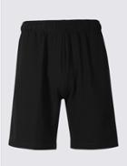 Marks & Spencer Cotton Rich Sweat Shorts Black