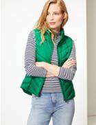 Marks & Spencer Lightweight Down & Feather Gilet With Stormwear&trade; Emerald