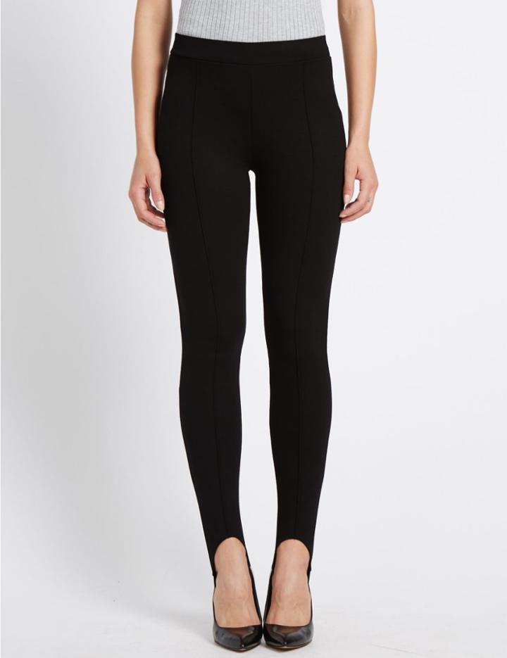 Marks & Spencer Ponte Skinny Leg Trousers Black