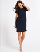 Marks & Spencer Short Sleeve Tunic Dress Navy