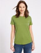 Marks & Spencer Round Neck Short Sleeve T-shirt Green