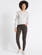 Marks & Spencer Mid Rise Super Skinny Jeans Chocolate