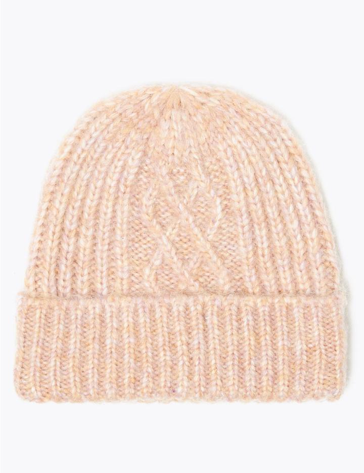 Marks & Spencer Chunky Knit Beanie Blush