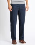 Marks & Spencer Cotton Rich Climate Control Chinos Air Force Blue