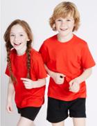 Marks & Spencer 2 Pack Unisex Pure Cotton T-shirts Red