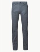Marks & Spencer Tapered Fit Stretch Jeans With Stormwear&trade; Grey Blue