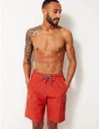 Marks & Spencer Quick Dry Lace Up Swim Shorts Coral