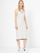 Marks & Spencer Tipped Knitted Dress Oatmeal