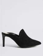 Marks & Spencer Extra Wide Fit Stiletto Heels Mule Shoes Black
