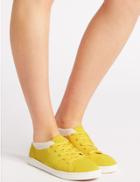 Marks & Spencer Knitted Lace-up Trainers Yellow Mix