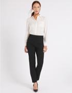 Marks & Spencer Slim Leg Trousers Chocolate