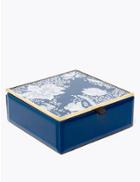 Marks & Spencer Floral Print Jewellery Box Navy Mix