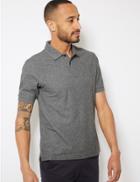 Marks & Spencer Slim Fit Pure Cotton Polo Shirt Charcoal Mix
