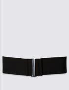 Marks & Spencer Wide Elasticated Buckle Belt Black