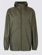 Marks & Spencer Packaway Raincoat Jacket With Stormwear&trade; Khaki
