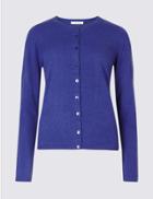Marks & Spencer Long Sleeve Cardigan Indigo