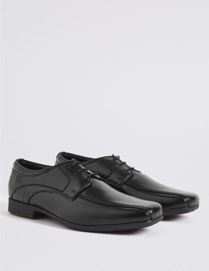Marks & Spencer Stitch Detail Lace-up Shoes Black