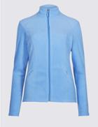 Marks & Spencer Panelled Fleece Jacket Cornflower
