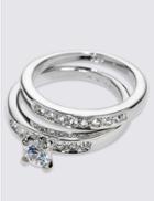 Marks & Spencer Platinum Plated Diamant Rings