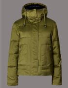 Marks & Spencer Faux Fur Padded & Quilted Coat With Stormwear&trade; Khaki