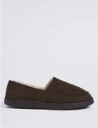 Marks & Spencer Waffle Slip-on Slippers With Thinsulate &trade; Brown
