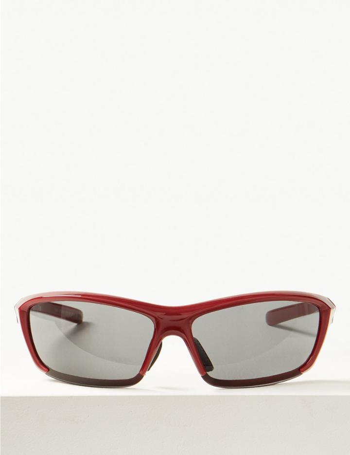 Marks & Spencer Sport Wrap Sunglasses Red