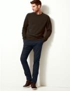 Marks & Spencer Slim Fit Chinos With Stretch Navy