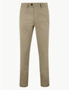 Marks & Spencer Regular Fit Cotton Chinos Light Grey