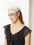 Marks & Spencer Small Satin Fascinator Cream