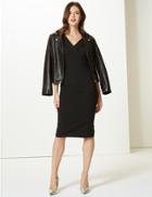 Marks & Spencer Double Crepe Bodycon Dress Black