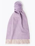 Marks & Spencer Pure Cashmere Double Faced Scarf Camel